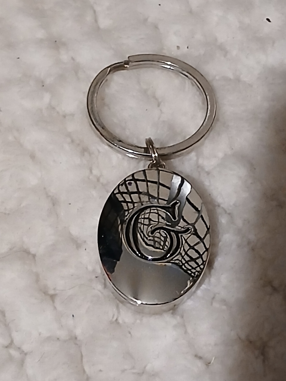 Silver Keychain Pendant - Silver